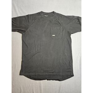 Ariat Rebar Shirt Mens Medium Black Pocket Workwear Western Cowboy Rodeo Outdoor